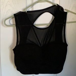 ☀️Mesh bustier crop top